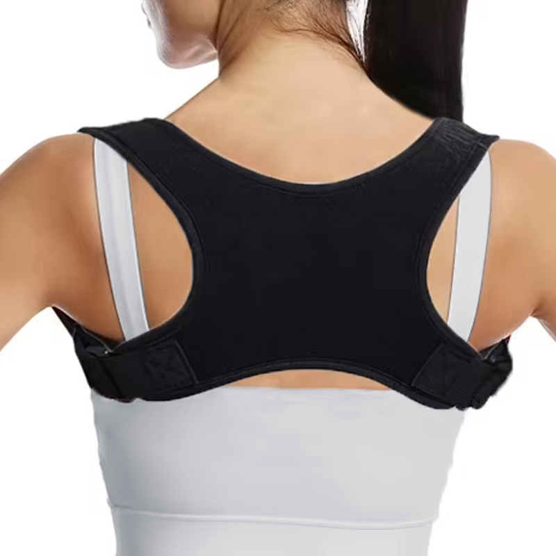 Posture Corrector Back - 調節可能な姿勢矯正バックブレース肩サポート矯正器予防猫背バックケア背中健康フィットネス衣類