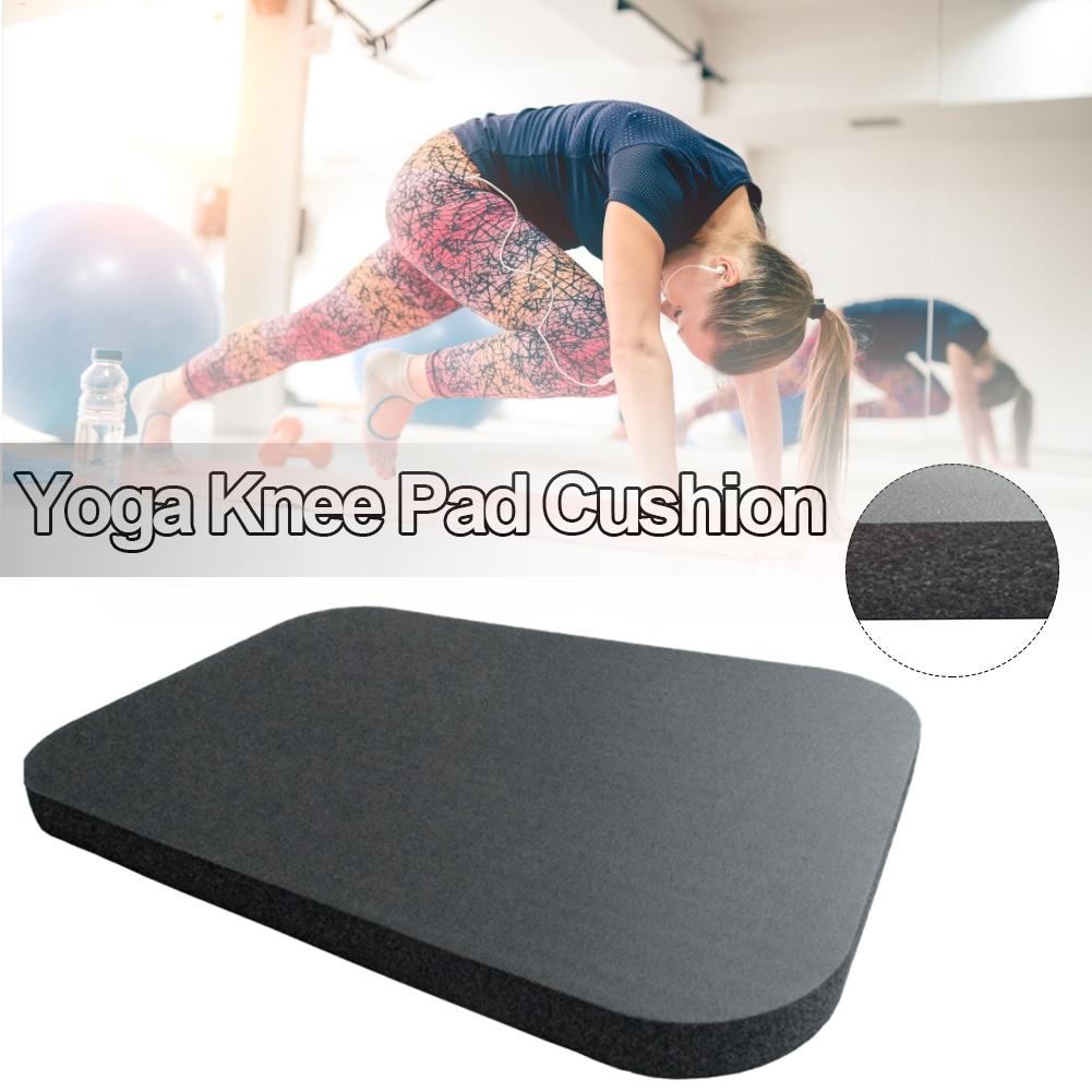 Thick Yoga Mat - ヨガ膝黒パッド 1PC クッション膝保護スポンジ膝クッション極厚スポンジヨガマット滑り止め裸足エクササイズマット