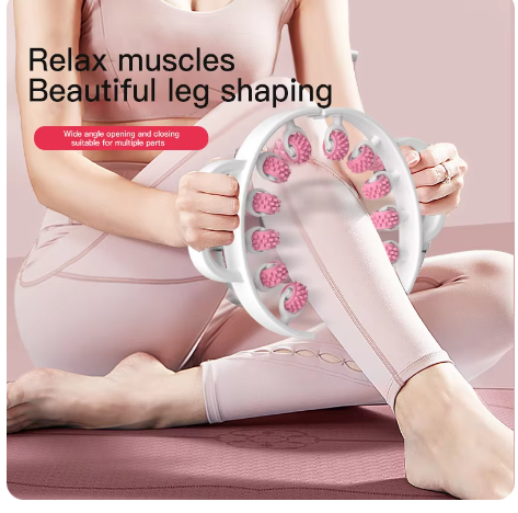Yoga Fitness Wheel - レッグマッサージリング整形筋肉リラクゼーションハンドヘルド家庭用多機能ヨガフィットネス脚美容痩身ローラー