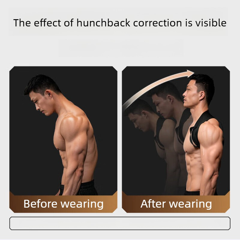 Posture Corrector Back - 男性用背姿勢矯正器 大人用肩サポーター 猫背矯正 見えない胸部サポート 姿勢矯正ストラップ 日常使用