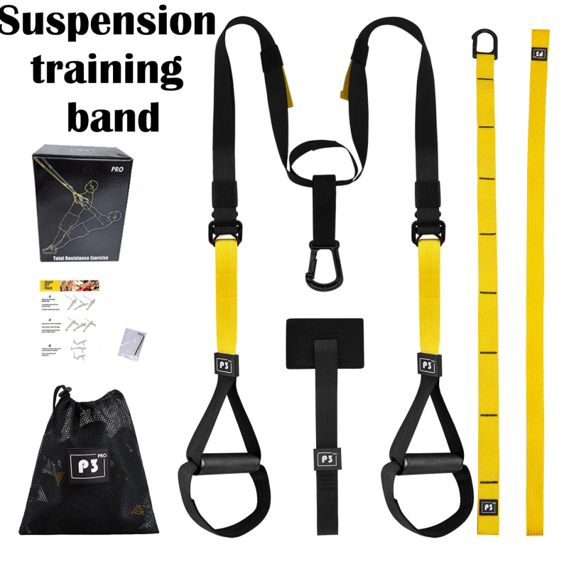 Yoga Fitness Trx - サスペンショントレーニングストラップ フィットネス ストレングス パワーサスペンショントレーナー 調節可能なヨガストラップ 壁掛け式