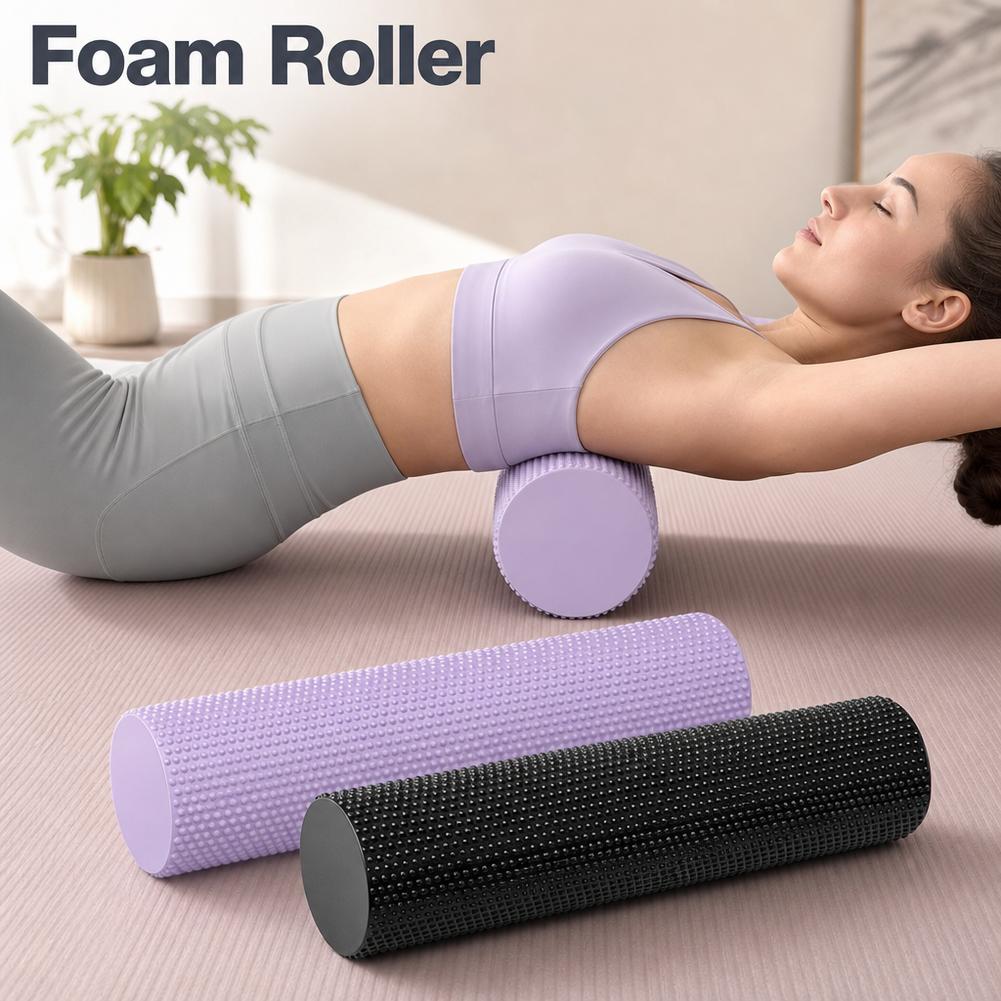 Yoga Fitness Wheel - EVAヨガフォームローラー高密度ワークアウトリカバリーボディシェイピングピラティスヨガ筋肉マッサージ脚ストレッチフィットネス2026