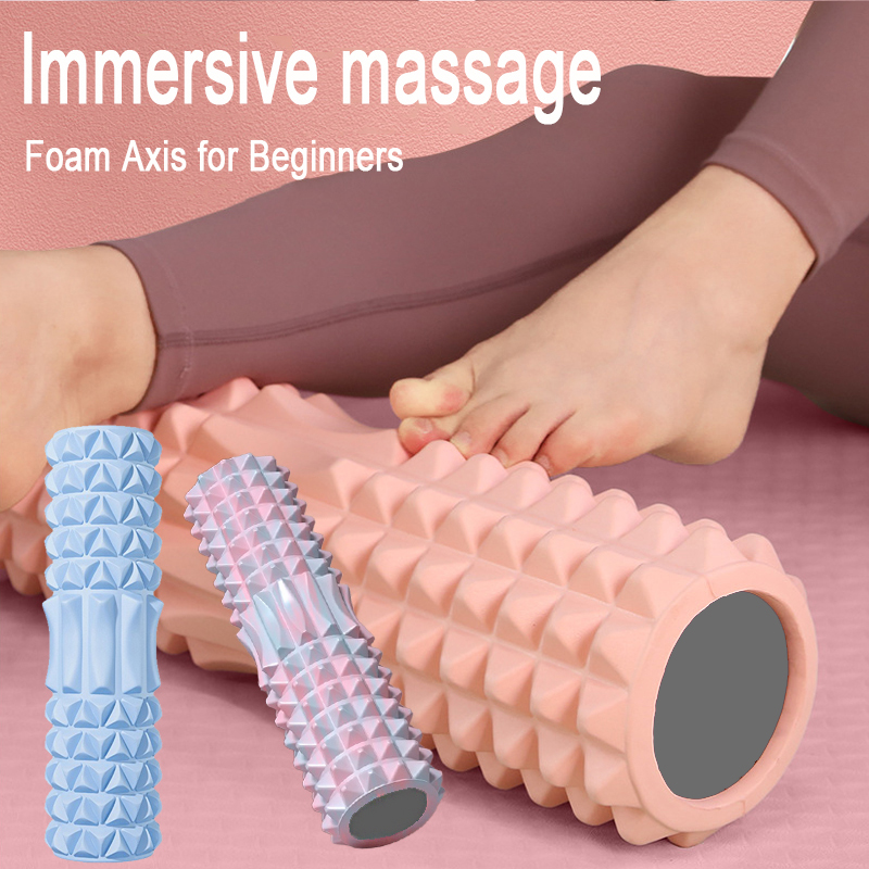 Yoga Fitness Wheel - ソリッドフォーム軸ヨガポストマッサージEVAローラー腰痛緩和マッスルローラー、フィットネス、ヨガ、ピラティス、筋肉のリラックス TBAM00
