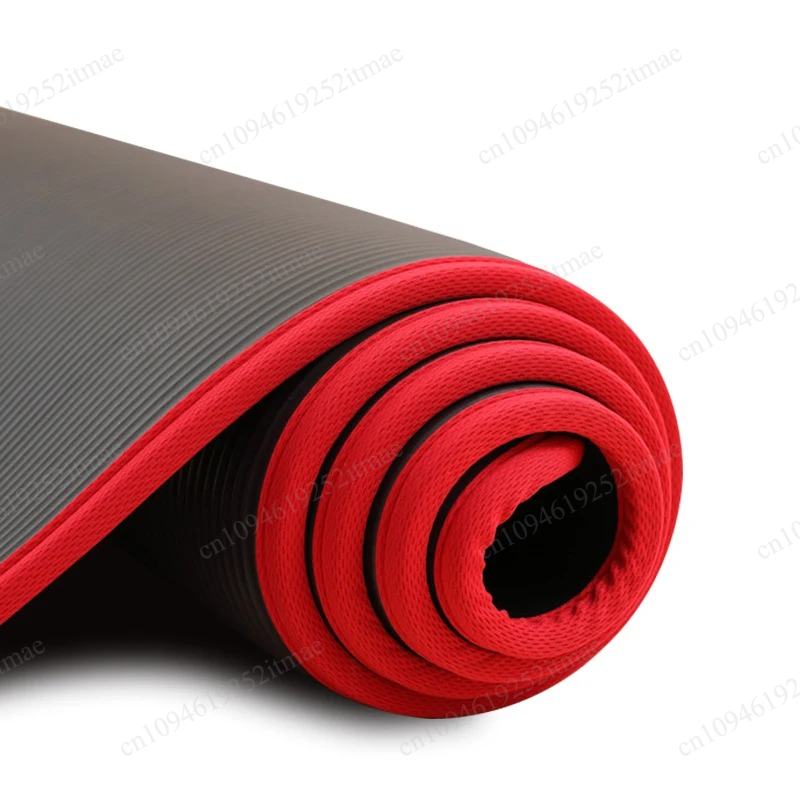 Thick Yoga Mat - 10mm極厚滑り止めワークアウトマット、183×61cm NRBソフトヨガピラティスマット（ストラップ付き）