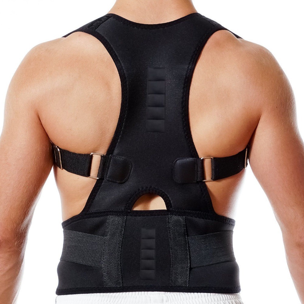 大人用磁気姿勢矯正ベルト、背中サポートベルト、体型矯正、脊椎 - Posture Corrector Back のレビューと価格