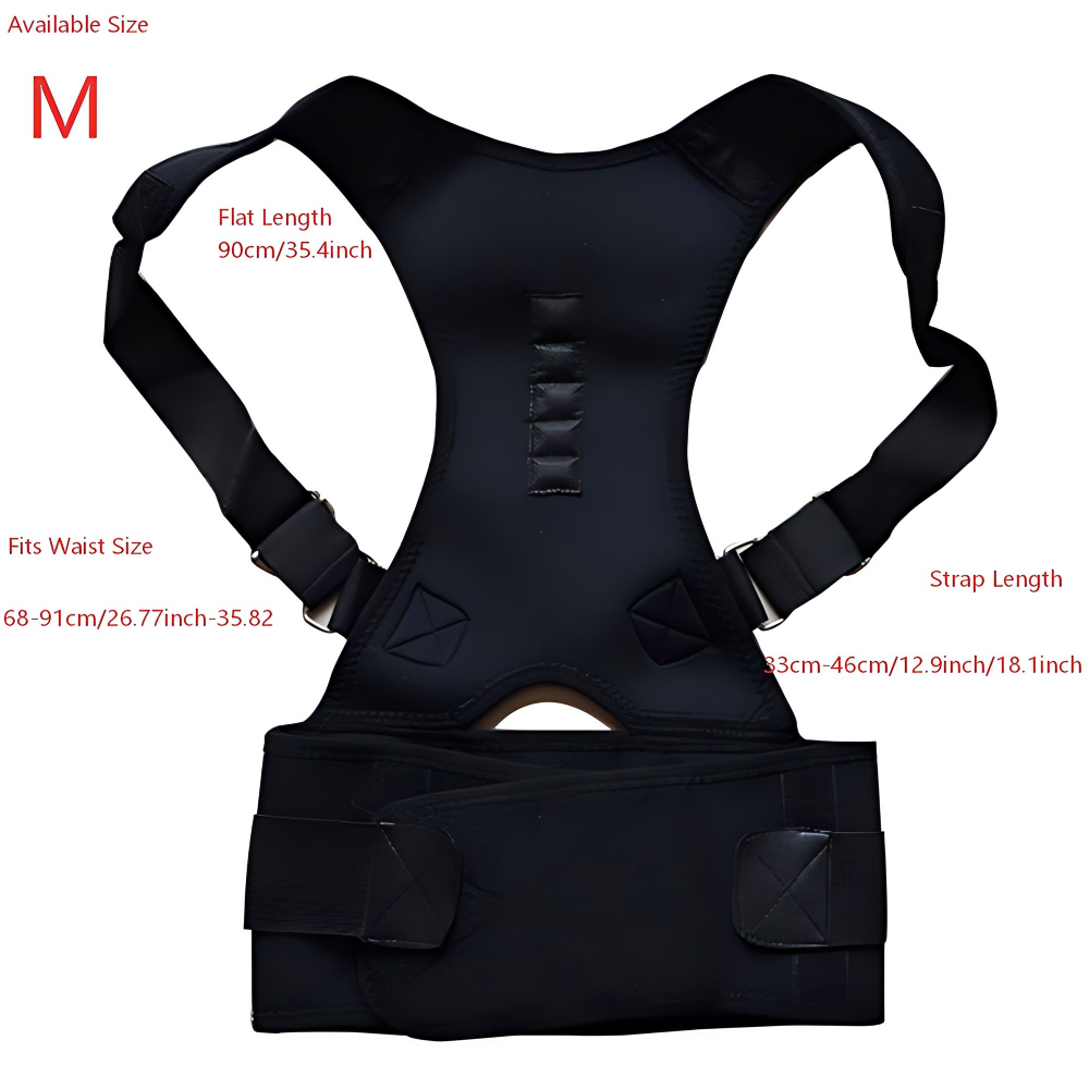 大人用磁気姿勢矯正ベルト、背中サポートベルト、体型矯正、脊椎 - Posture Corrector Back のレビューと価格