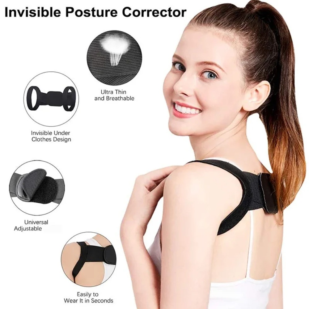 1 個調整可能な姿勢矯正器バックサポートショルダーベルト矯正 - Posture Corrector Back のレビューと価格