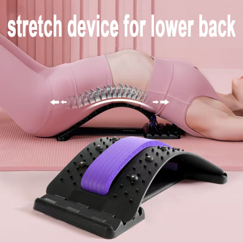 腰椎ストレッチボード 4段階調整可能サポートボード 腰痛緩和 - Posture Corrector Back のレビューと価格