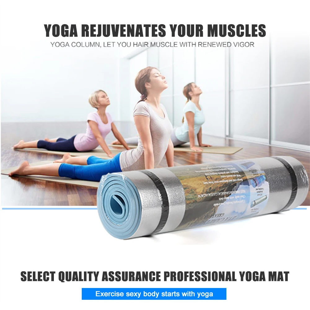 6 ミリメートル厚さの EVA ヨガマット防湿屋外キャンプピ - Thick Yoga Mat のレビューと価格