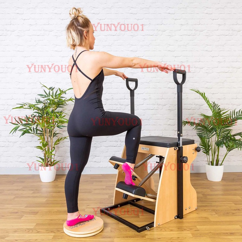 無垢材ピラティス回転ディスクディスク矯正姿勢骨盤産後フィット - Yoga Fitness Wheel のレビューと価格