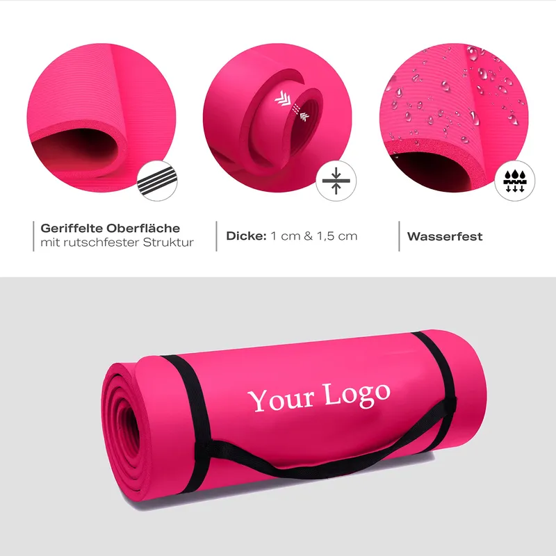 快適卸売エコフレンドリー旅行用NBRヨガマット厚手プリント滑 - Thick Yoga Mat のレビューと価格