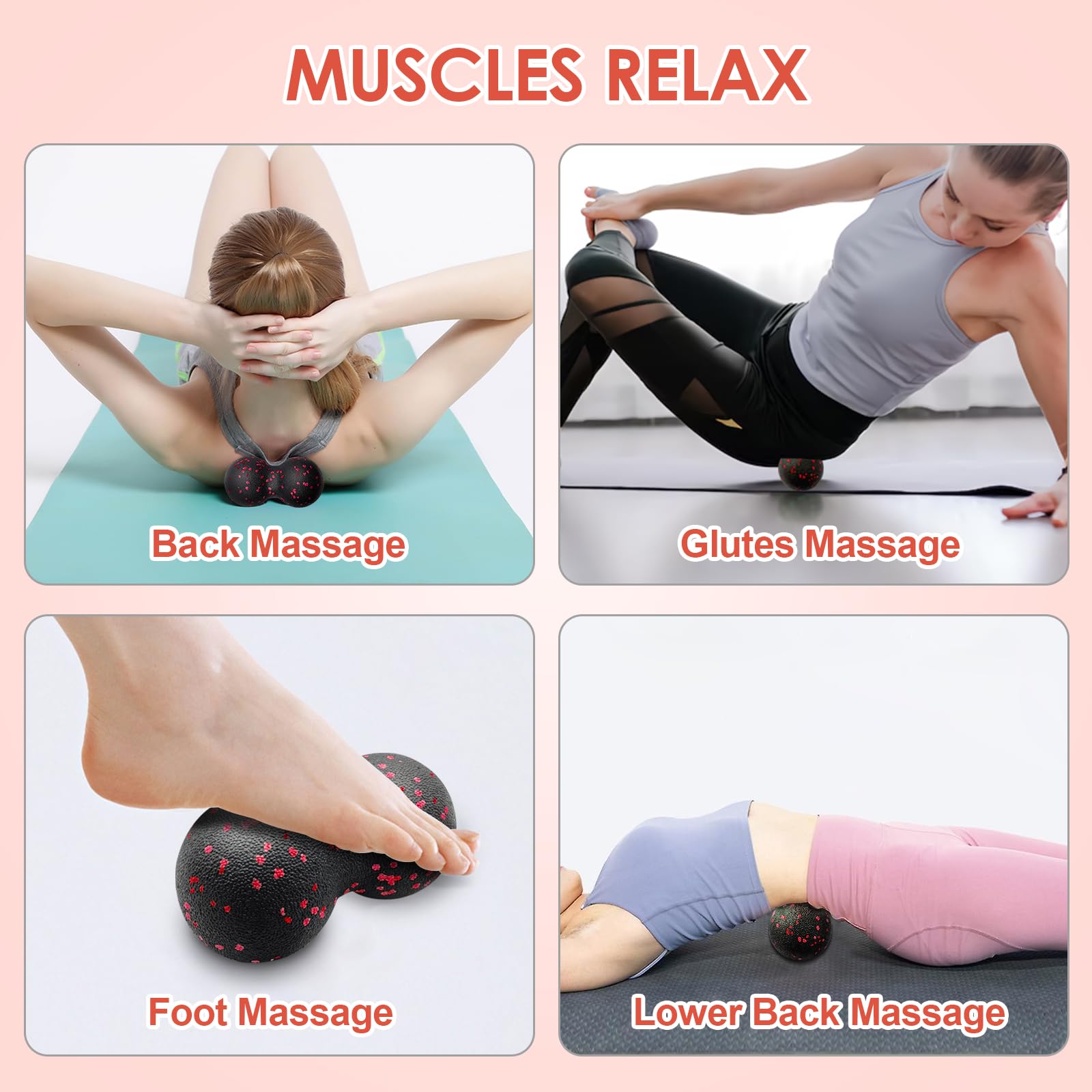 中空ヨガローラーマッサージピーナッツボールセット EPP フ - Yoga Fitness Wheel のレビューと価格