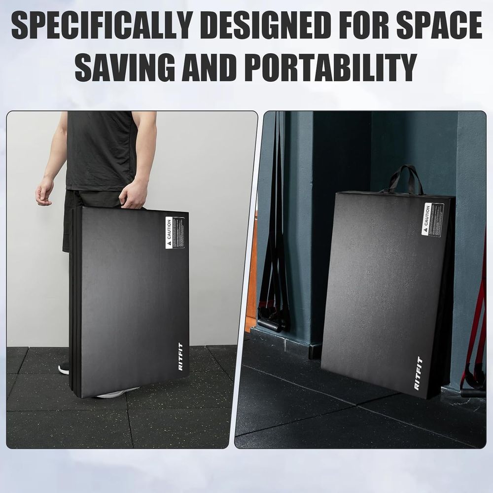 強化された厚手のジムマット、3'x6'、4'x8'、4x10 - Thick Yoga Mat のレビューと価格