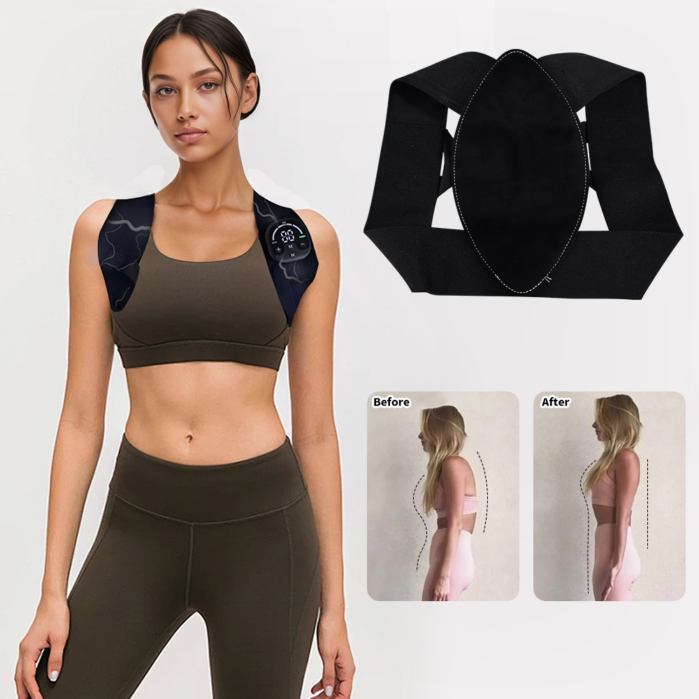 EMS姿勢矯正ベルト 男女兼用 猫背矯正＆背中マッサージ 腰 - Posture Corrector Back のレビューと価格