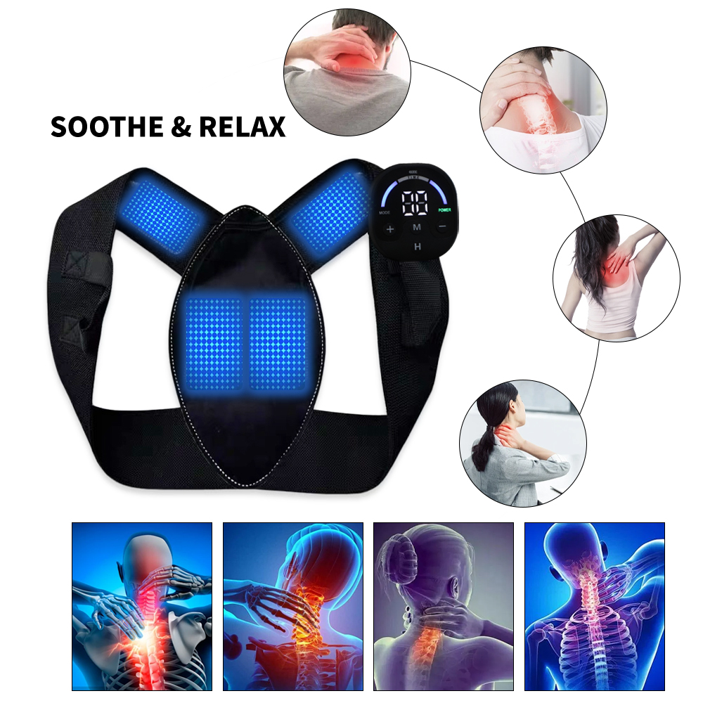 EMS姿勢矯正ベルト 男女兼用 猫背矯正＆背中マッサージ 腰 - Posture Corrector Back のレビューと価格