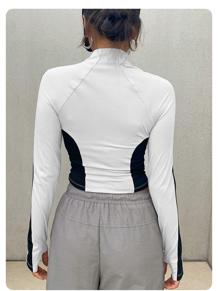 ヨガ服スタンドアップカラージャケットアウトドアスポーツ長袖女 - Fitness Yoga のレビューと価格