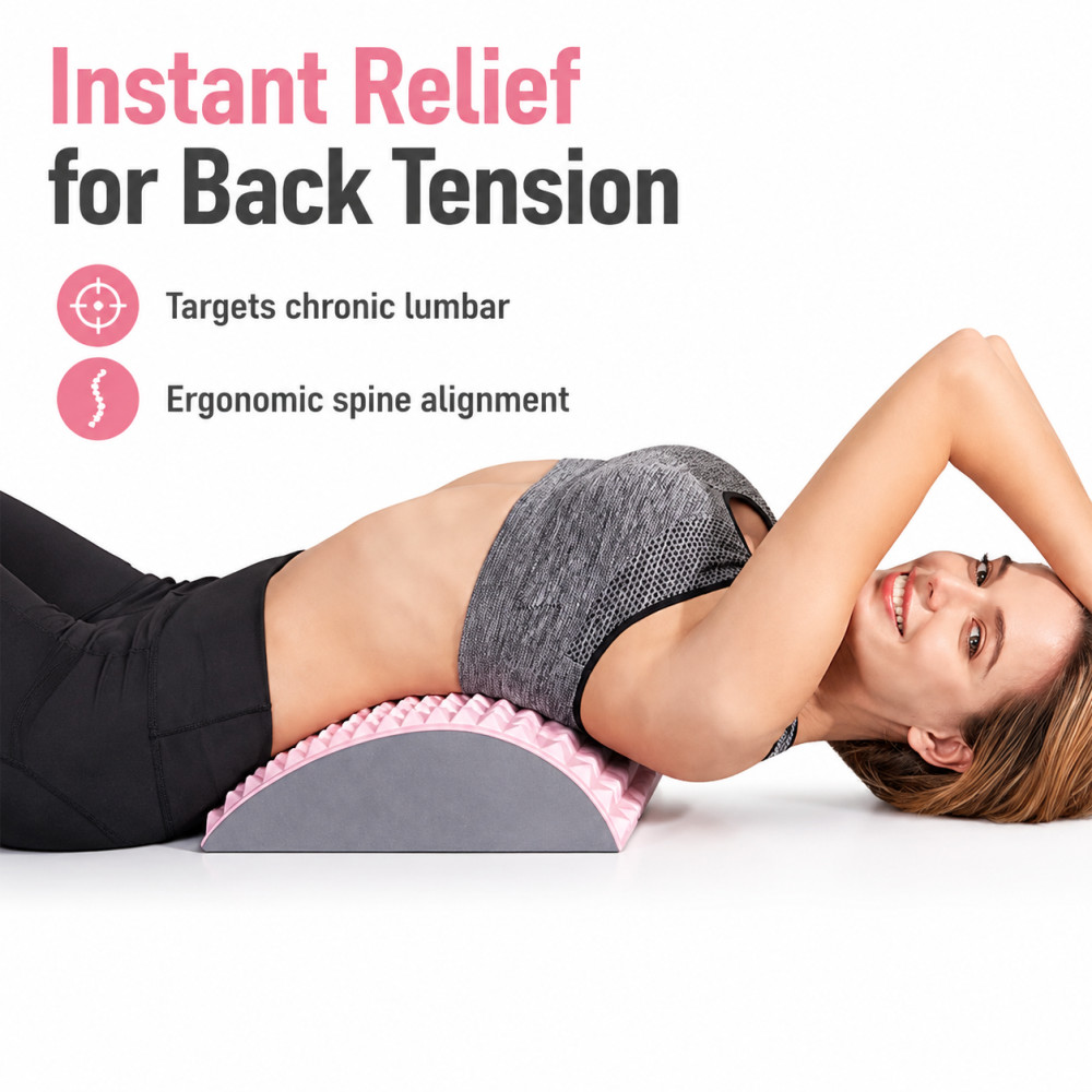 EVA製腰椎ストレッチマッサージャー腹部マット慢性腰痛緩和治 - Posture Corrector Back のレビューと価格