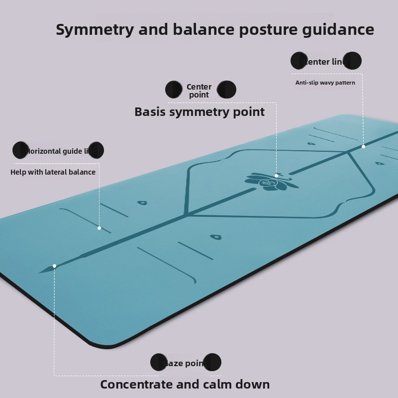 PU ゴム製ノンスリップワイド厚いヨガマット静かなダンスマッ - Thick Yoga Mat のレビューと価格