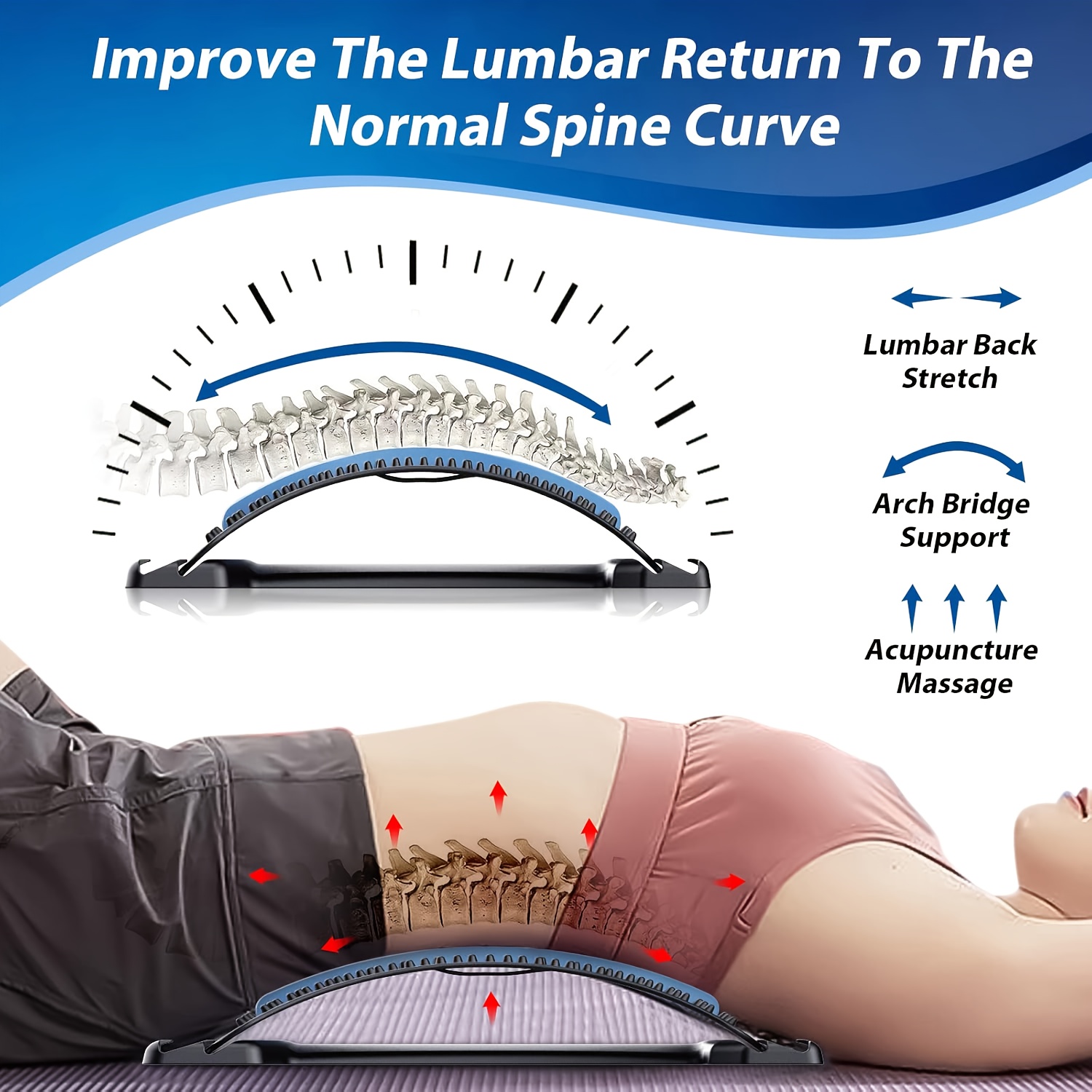 4段階調節可能な背中ストレッチ＆姿勢矯正器。 人間工学に基づ - Posture Corrector Back のレビューと価格