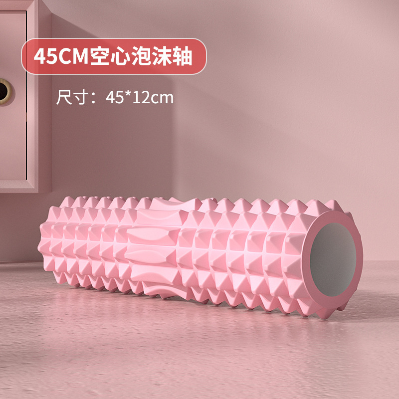 中空フォームローラー 45 センチメートルヨガブロックマッサ - Yoga Fitness Wheel のレビューと価格