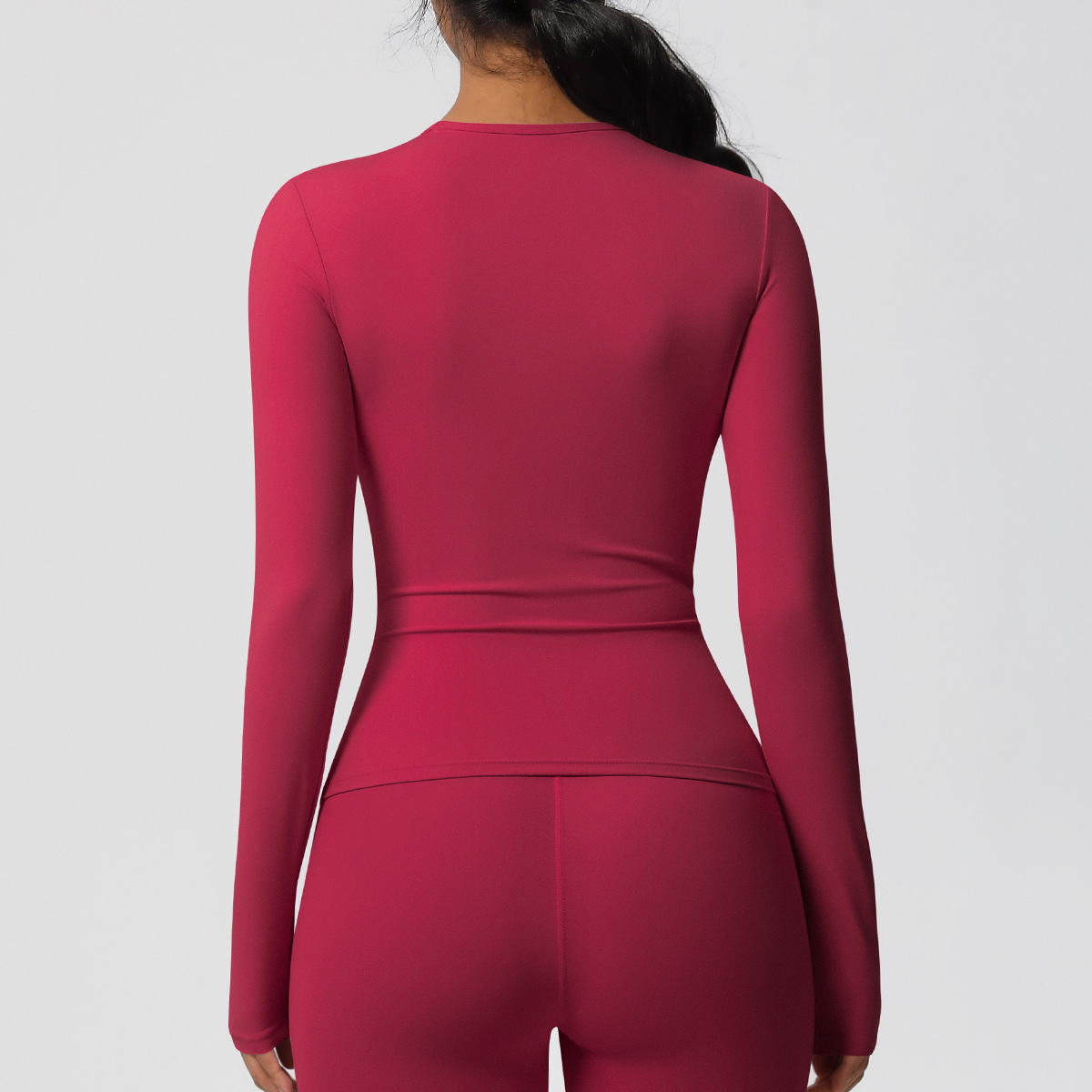 レディース 両面起毛 ソリッドカラー ロング トレーニング  - Fitness Yoga Only For Women のレビューと価格