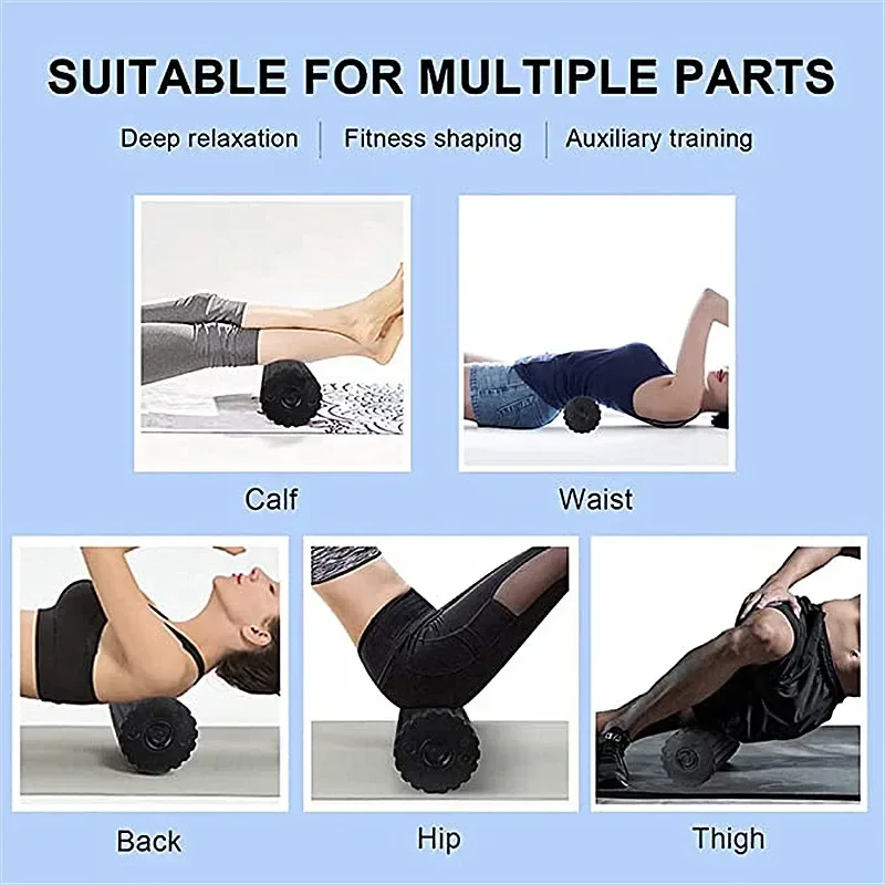 振動付き電動ヨガマッサージフォームマッサージャー,4スピード - Yoga Fitness Wheel のレビューと価格