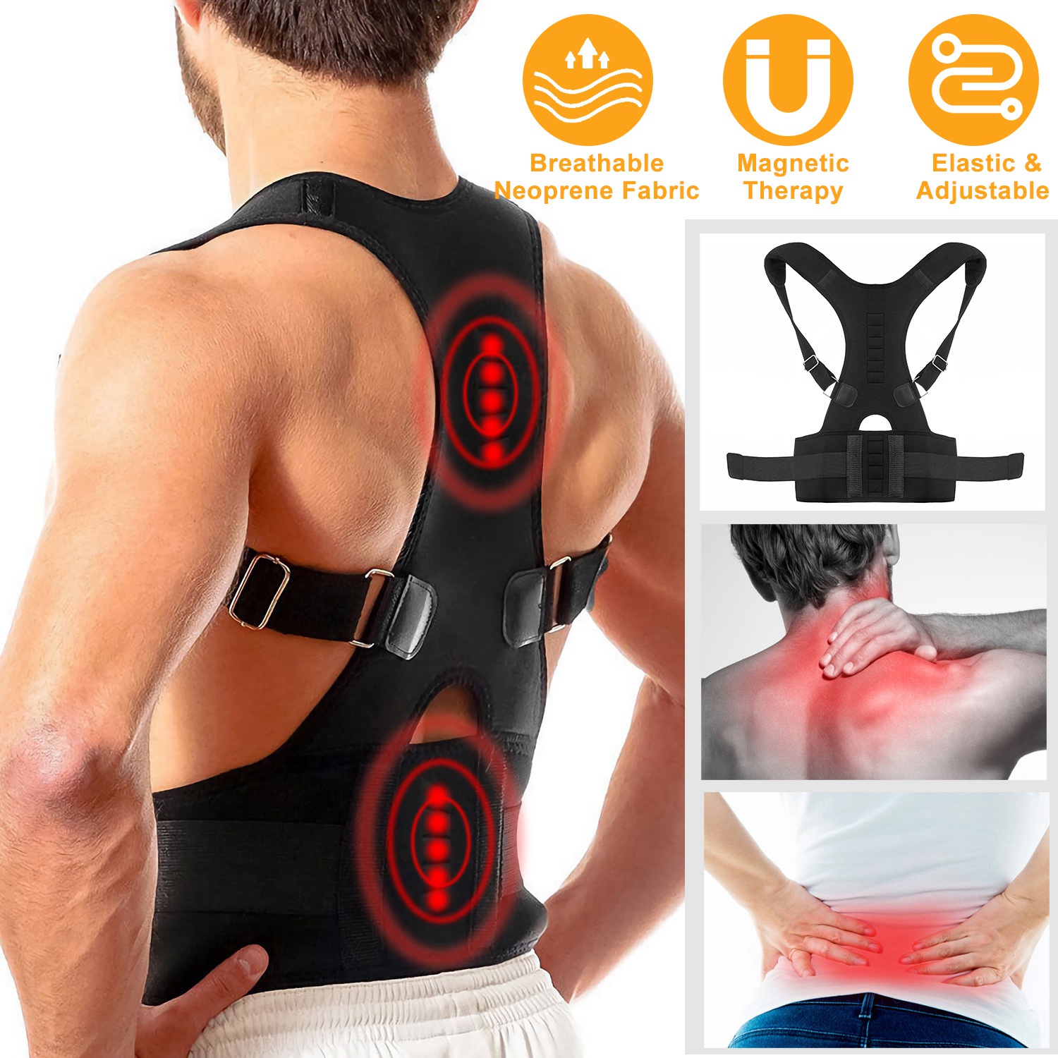 フルバックサポートシェイプウェア姿勢矯正器 – 上部および下 - Posture Corrector Back のレビューと価格
