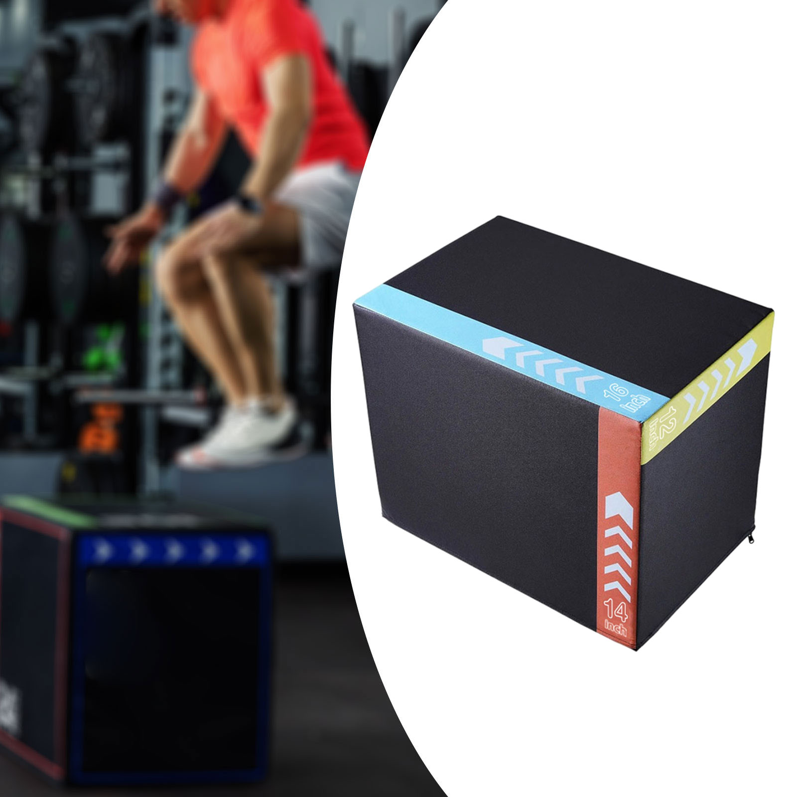 プライオジャンプエクササイズボックス ポータブルステップアッ - Plyo Jump Box のレビューと価格