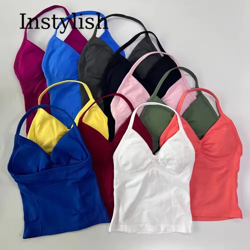 女性用シームレスヨガ2ピースセット ホルターVネック ルシュ - Fitness Yoga のレビューと価格