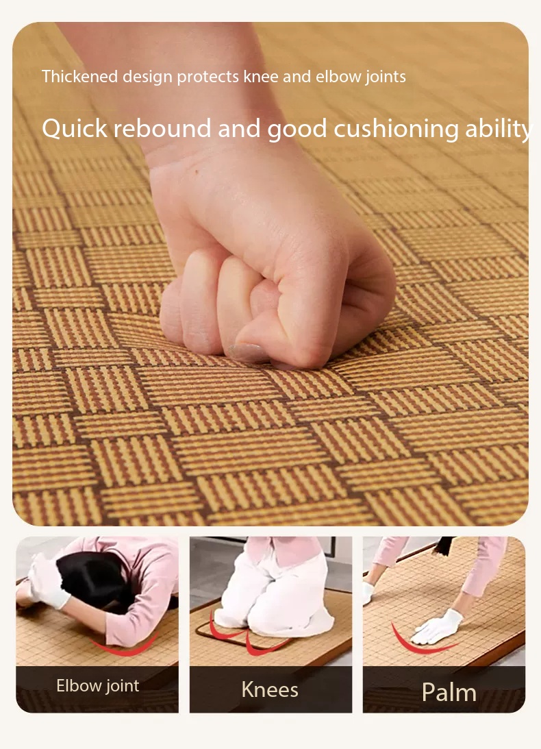 大型滑り止め天然籐編み瞑想パッド　極厚滑らか禅座クッション　 - Thick Yoga Mat のレビューと価格