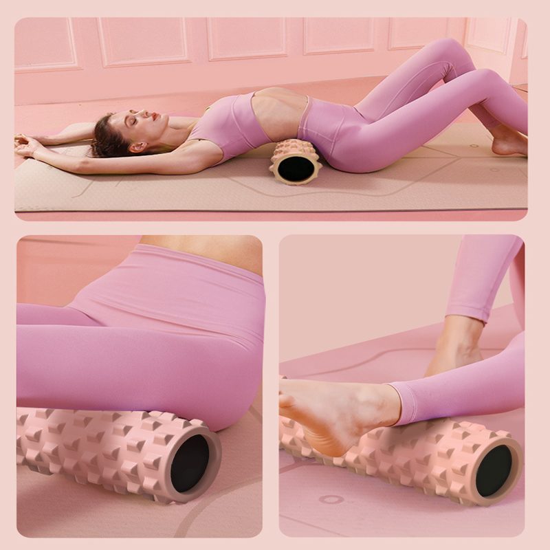 ソリッドフォーム軸ヨガポストマッサージEVAローラー腰痛緩和 - Yoga Fitness Wheel のレビューと価格