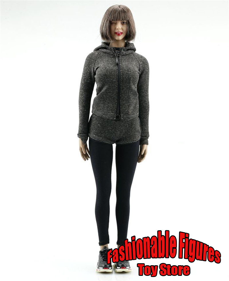 1/6スケール 女性用カジュアル服 ヨガスーツ グレー フィ - Yoga Fitness First のレビューと価格