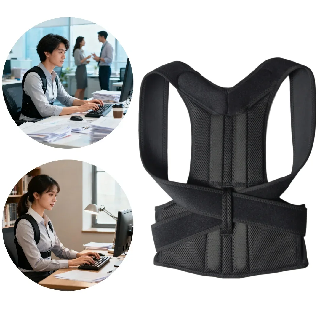 新しい上背部姿勢矯正器、鎖骨サポート矯正器、背筋矯正ショルダ - Posture Corrector Back のレビューと価格